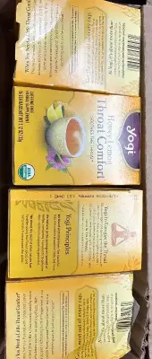 (4) 16ct honey lemon throat comfort exp:05/26