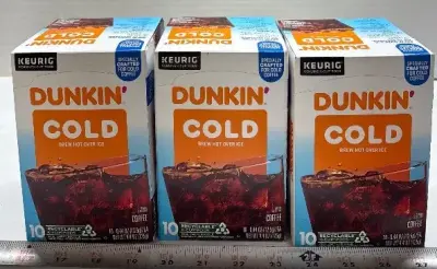 30ct Dunkin cold brew kcups exp:11/25