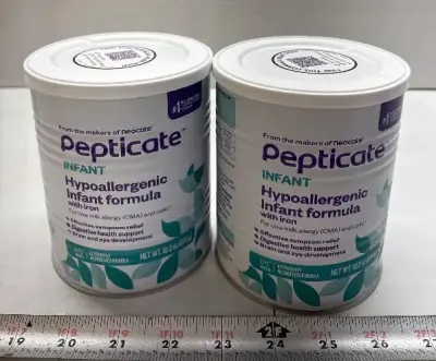 (2) 13.2oz pepticate hypoallergenic infant formula exp:11/26