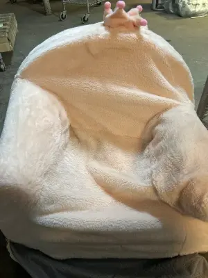 Kids princess chair (zipper needs reattached)