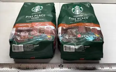 (2) 28oz pike place coffee exp:02/26