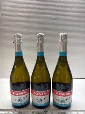 (3) Zonin Cuvée alcohol free exp:03/27