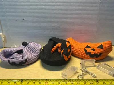 Light up pumpkin baskets