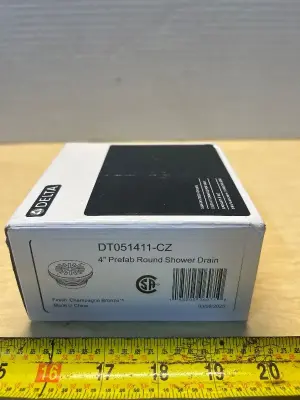 4” prefab round shower drain