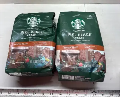 (2) Starbucks pike place coffee exp:01/26