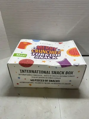 sealed turkish snack box exp 04/15/2026