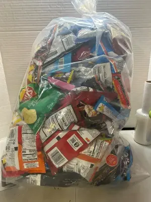 large bag of snacks