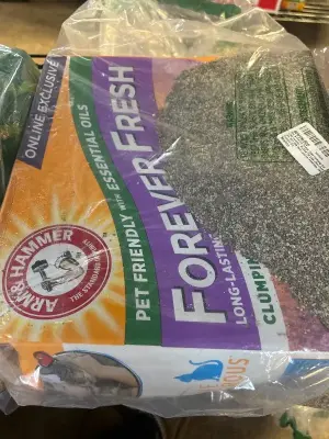 arm and hammer cat litter forever fresh box busted