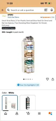 small shoe rack used and untested