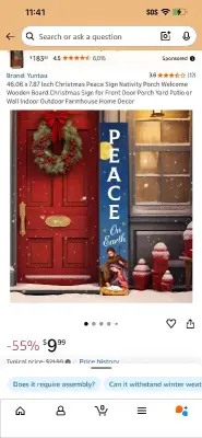 christmas porch sign