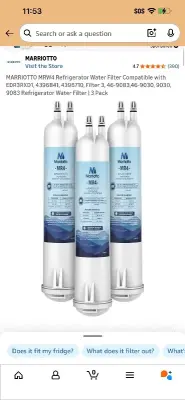 2 ct refrigerator water filters