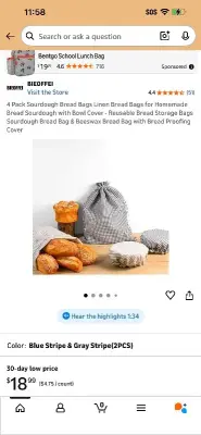 linen bread bags