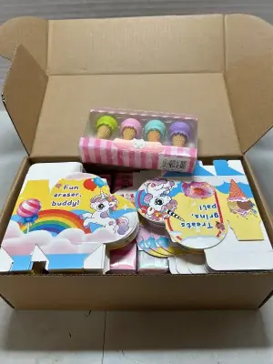 fun erasers and gift cards