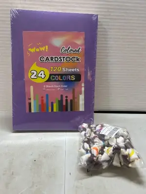 2 120 sheets pf colored cardstock lot of mini jesus figurines