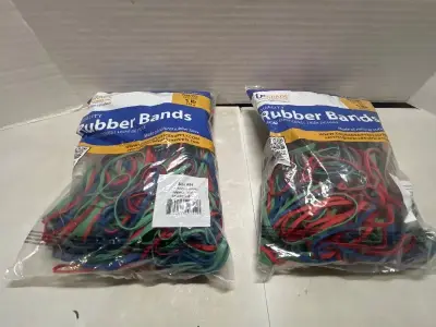 2 1lb bags of rubber bands