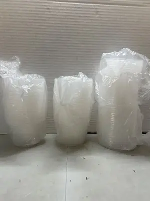 lot of containers and lids