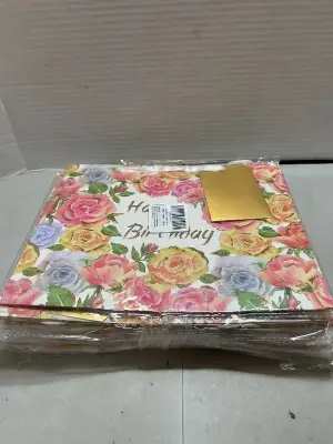 9 ct happy birthday floral bags
