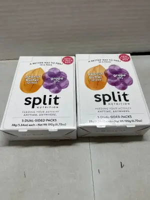 2 ct 5 pack dual peanut butter and jelly squeeze pouches