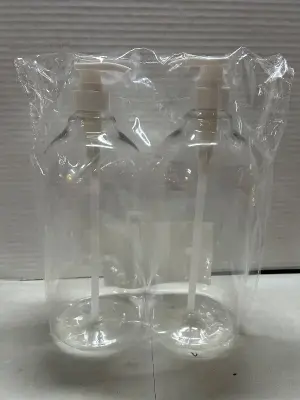 2 large soap dispensers