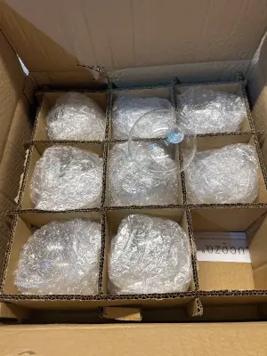 Clear Christmas ornaments (9ct)