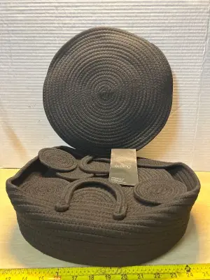 Placemats with holder and coasters