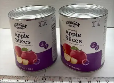 (2) 12oz dehydrated apple slices exp: 01/40