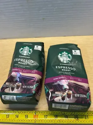Starbucks dark roast espresso coffee (2)(01/23/26)