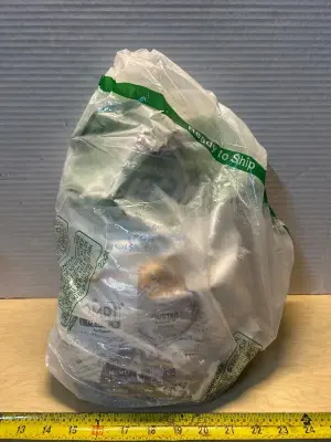 Bag of food grade diatomaceous earth (opened)