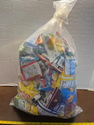 bag of variety snacks