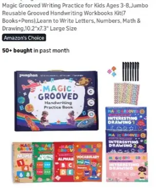 Kids handwriting practice book
