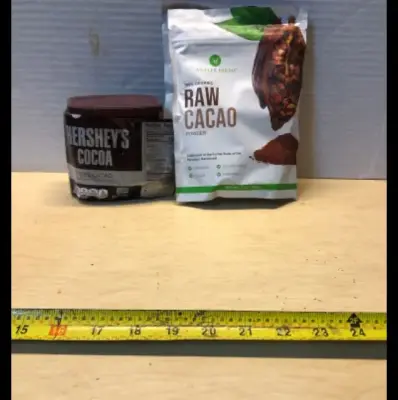 Hershey’s Cocoa exp: 01/2028, Two bags 100% organic Raw Cacao exp:10/2027