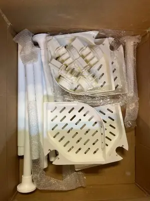 corner shower shelf (used)