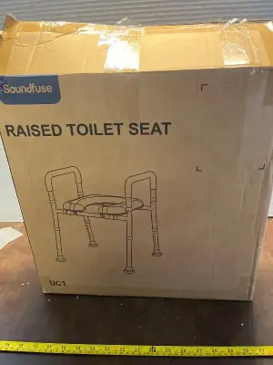 raised toilet seat (opened box)