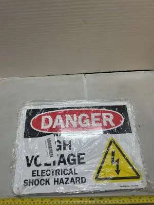 6ct “danger high voltage” signs