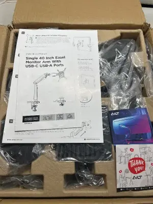 single 40 inch easel monitor arm