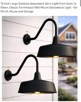 Outdoor light fixtures (2)