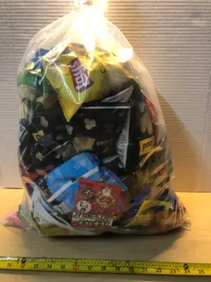 Large bag of assorted snacks