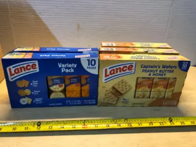 2 boxes Lance crackers exp:01/24/2026, 3 boxes lance crackers exp:01/31/2016