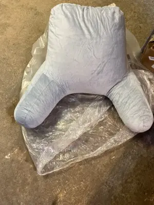 Memory Foam Reading Pillow with backrest and arms.