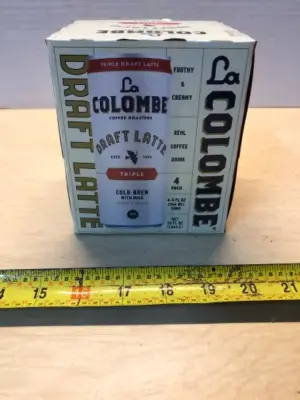 4 pack colombe draft latte cod brew with milk exp:03/01/2026