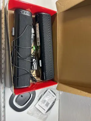 Sound bar (left speaker stand piece needs to be glued on)