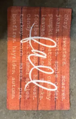 Fall floor mat