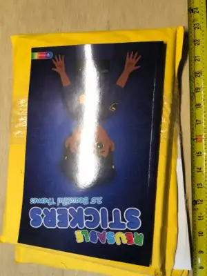 2 reusable sticker books