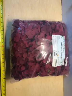 Red artificial flower