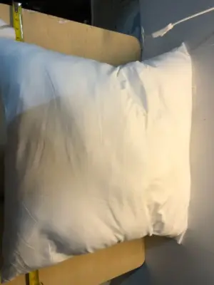 White square pillow