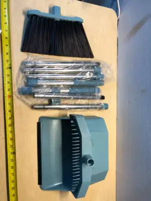 Broom and dust pan