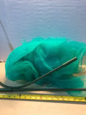 Green net with attachments