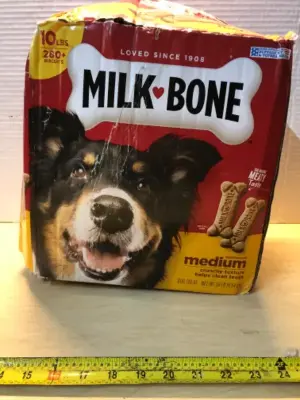 10 lb box of milk bones (opened)