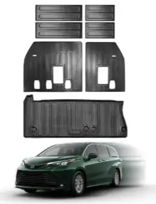 Cargo mat fit for 2026,25,21Toyota sienna 7&8