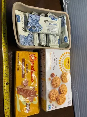 8ct protein bars & wafer, almond flour cookies 05/26 , 02/26